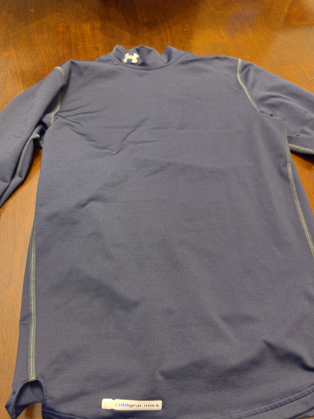 Under Armour Men’s Navy ColdGear Mock Neck Long Sleeve Shirt